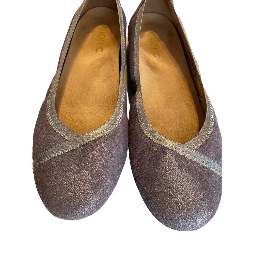 Vionic Caroll ballet flats lavender silver metallic - Picture 8 of 12